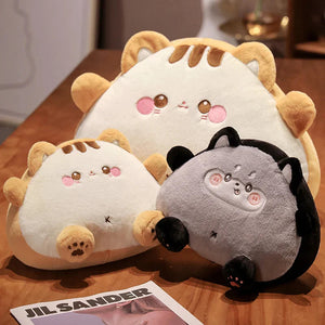 Fluffy Toastie Bread Cat Plushies-Enchanted peach