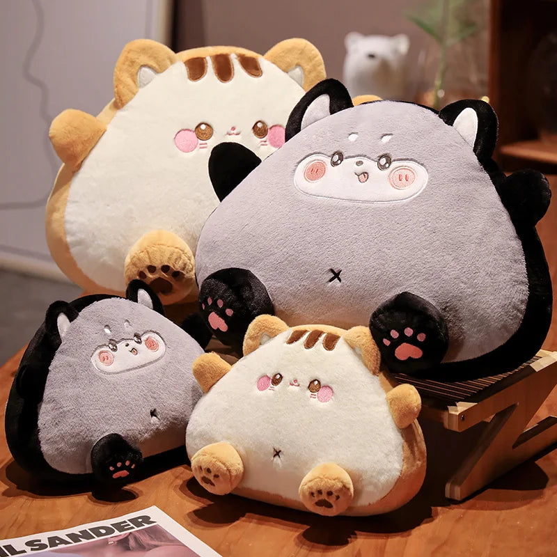 Fluffy Toastie Bread Cat Plushies-Enchanted peach