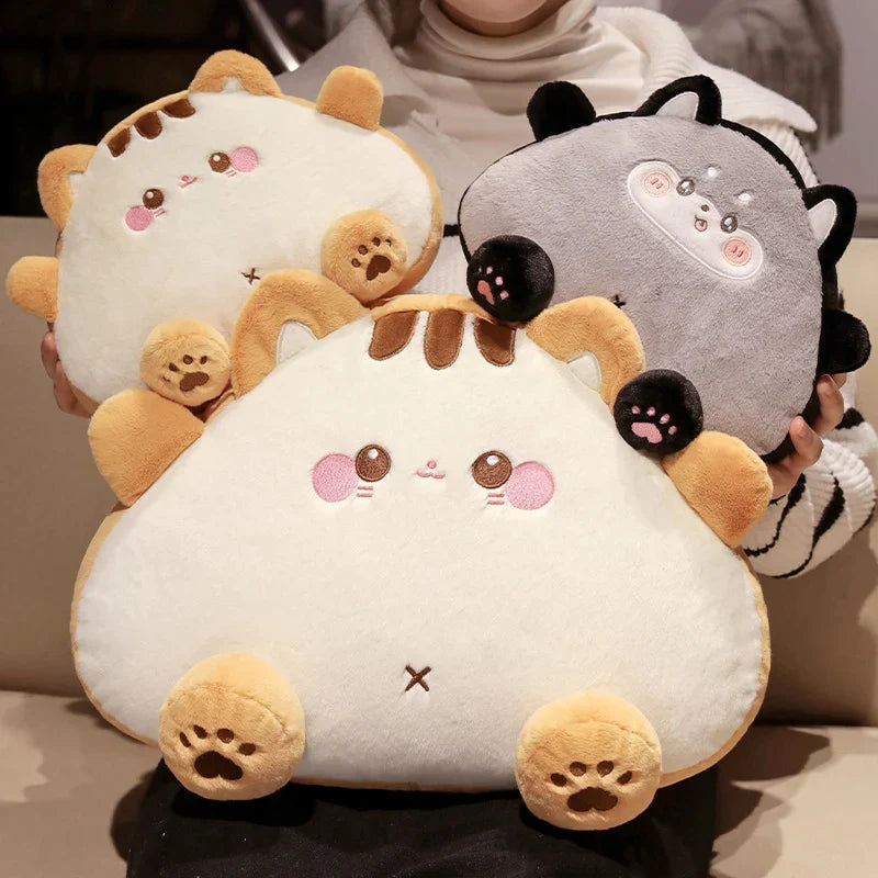 Fluffy Toastie Bread Cat Plushies-Enchanted peach