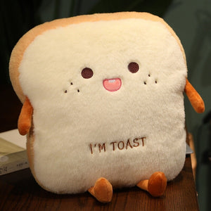 Fluffy Toastie Bread Hand Warmer Plushies-Enchanted peach