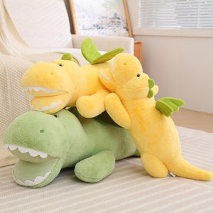 Flying Fluffy Dragon Plush Stuffed Toy-Enchanted peach