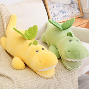 Flying Fluffy Dragon Plush Stuffed Toy-Enchanted peach