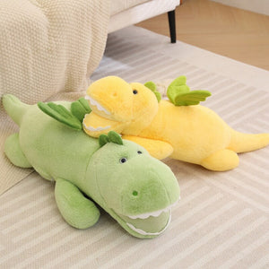 Flying Fluffy Dragon Plush Stuffed Toy-Enchanted peach