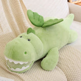 Flying Fluffy Dragon Plush Stuffed Toy-Enchanted peach