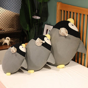 Freckles the Kawaii Fluffy Penguin Plushies-Enchanted peach