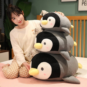 Freckles the Kawaii Fluffy Penguin Plushies-Enchanted peach