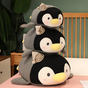 Freckles the Kawaii Fluffy Penguin Plushies-Enchanted peach