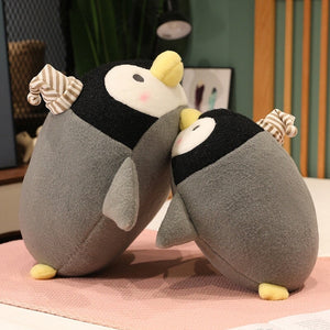 Freckles the Kawaii Fluffy Penguin Plushies-Enchanted peach