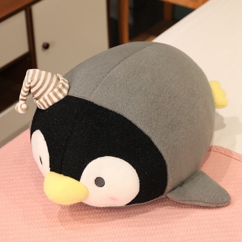 Freckles the Kawaii Fluffy Penguin Plushies-Enchanted peach