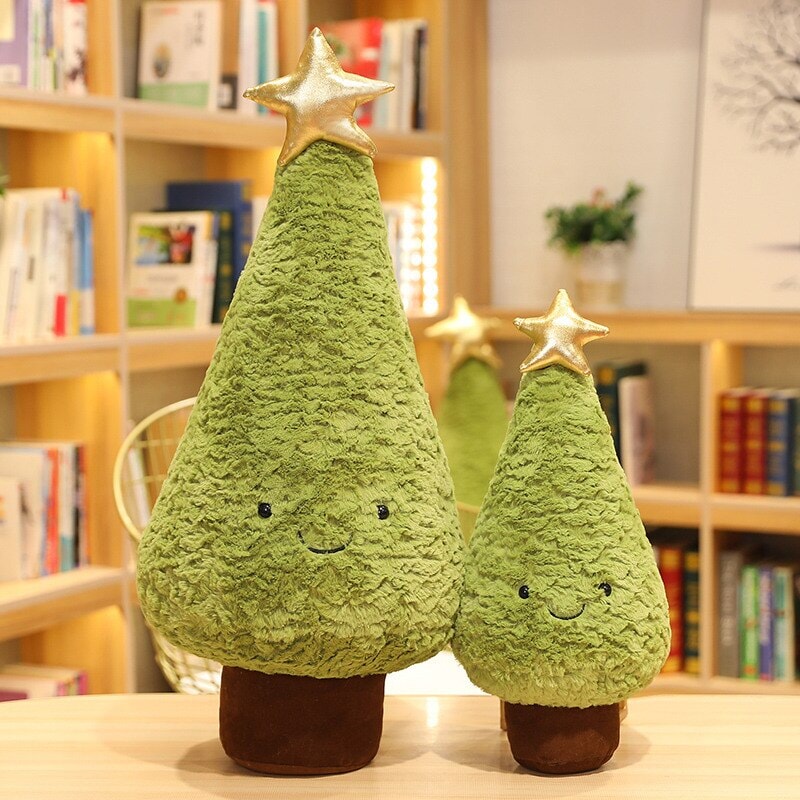 Friendly Christmas Tree Plushie-Enchanted peach