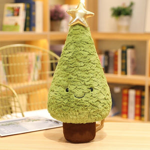 Friendly Christmas Tree Plushie-Enchanted peach