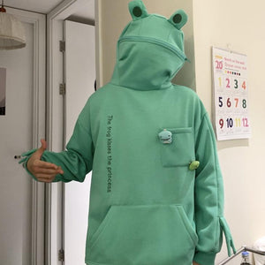 Frog Hood Hoodie *EXCLUSIVE*-Enchanted peach