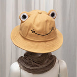 Fun Frog Bucket Hat-Enchanted peach