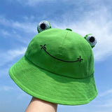 Fun Frog Bucket Hat-Enchanted peach