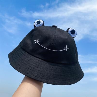 Fun Frog Bucket Hat-Enchanted peach