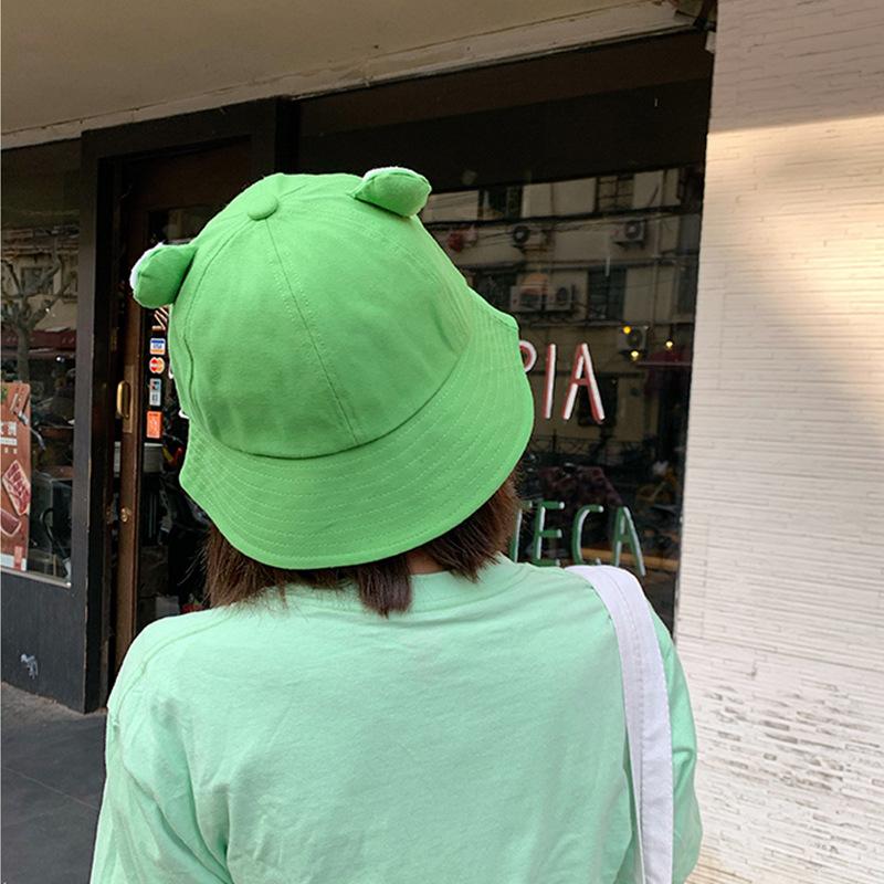 Fun Frog Bucket Hat-Enchanted peach