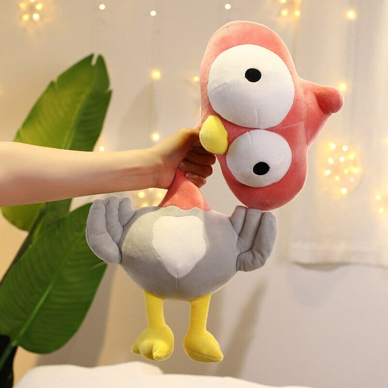 Funny Shocked Giant Ostrich Plushies-Enchanted peach