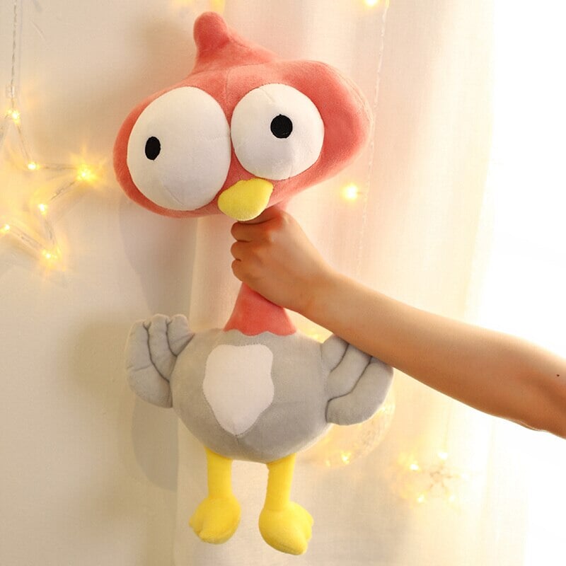 Funny Shocked Giant Ostrich Plushies-Enchanted peach