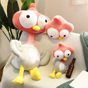 Funny Shocked Giant Ostrich Plushies-Enchanted peach