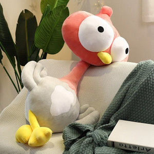 Funny Shocked Giant Ostrich Plushies-Enchanted peach