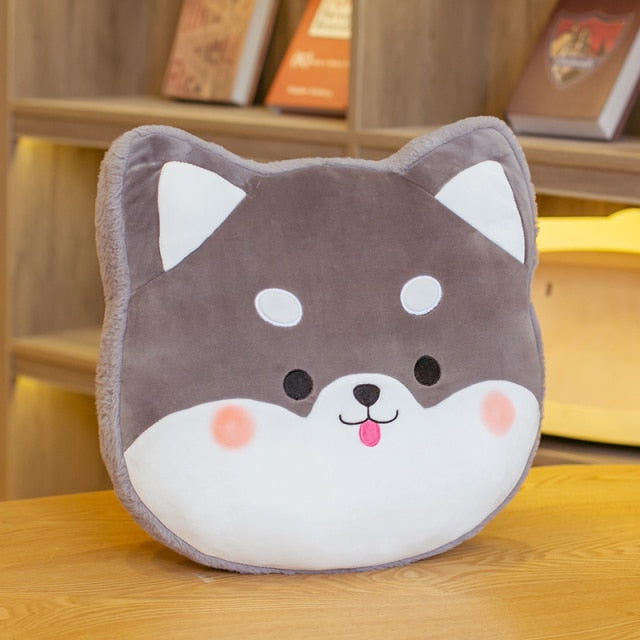 Furry Macaron Animal Pillow-Enchanted peach