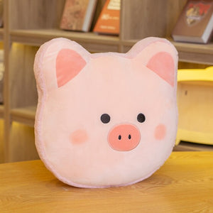 Furry Macaron Animal Pillow-Enchanted peach