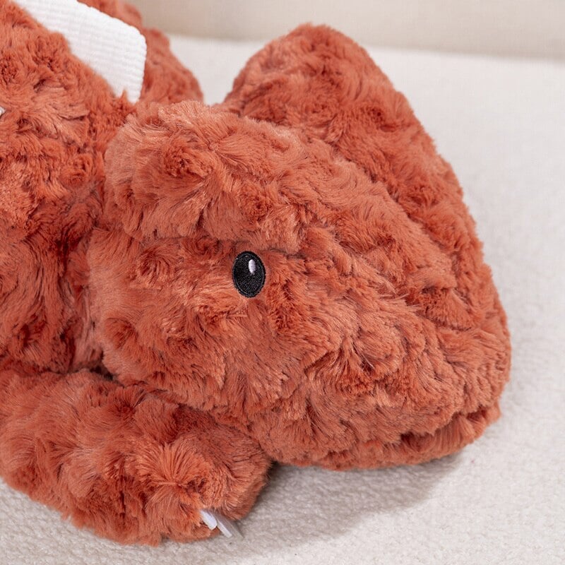 Fuzzy Cute Pink Red Lizard Plushies-Enchanted peach