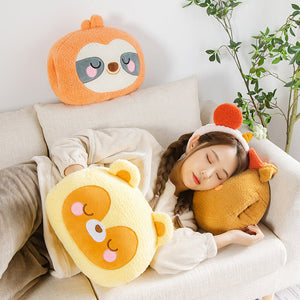 Fuzzy Forest Buddy Handwarmer Plushie Collection | Limited Stock-Enchanted peach