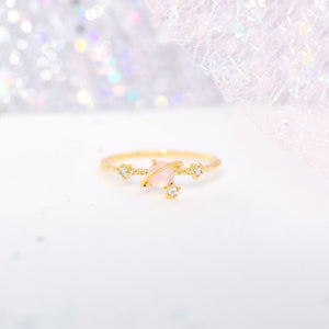 Galaxy Pink Planet Gold-plated Ring-Enchanted peach