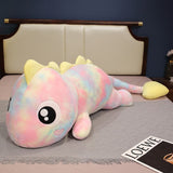 Galaxy Rainbow Pasco the Lizard Plushie-Enchanted peach