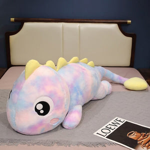 Galaxy Rainbow Pasco the Lizard Plushie-Enchanted peach