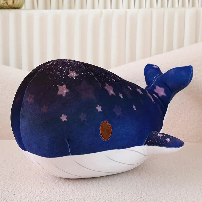 Galaxy Starry Kawaii Blue Pink Whale Plushies-Enchanted peach