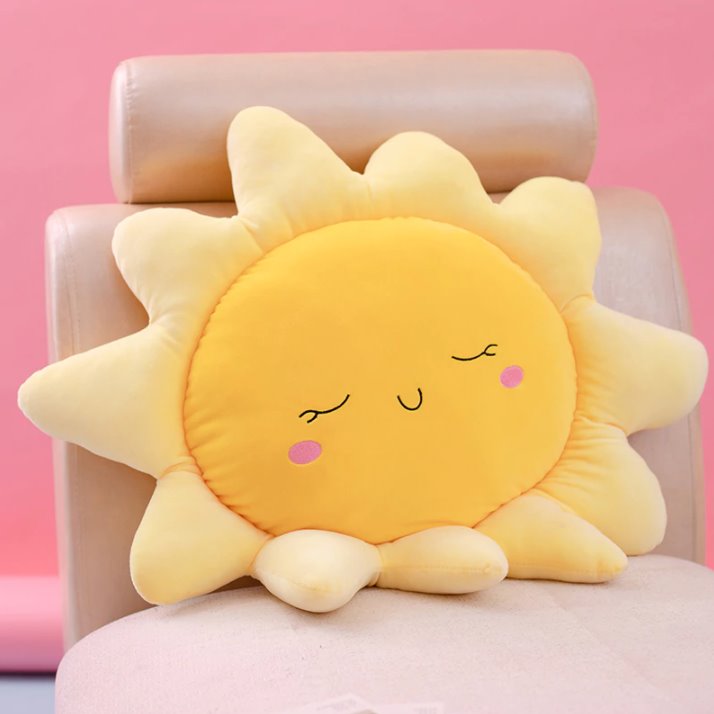 Gentle Sleeping Sun Pillow-Enchanted peach