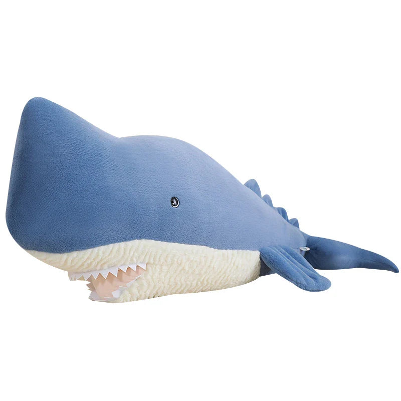 Giant Blue Gray Whale Plushies-Enchanted peach