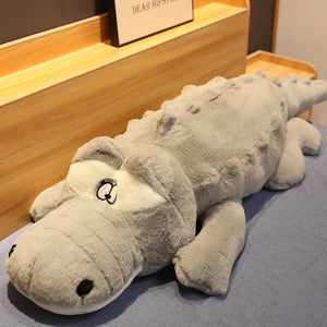 Giant Crocodile Companion Plush-Enchanted peach