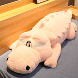 Giant Crocodile Companion Plush-Enchanted peach