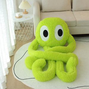 Giant Fuzzy 4-Legged Octopus Plushie-Enchanted peach