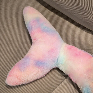 Giant Fuzzy Galaxy Shark Plushies-Enchanted peach