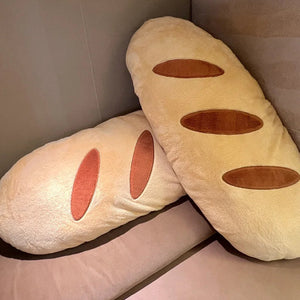 Giant Long Bread Baguette Plushie-Enchanted peach