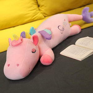 Giant Unicorn Body Pillow Plushies-Enchanted peach