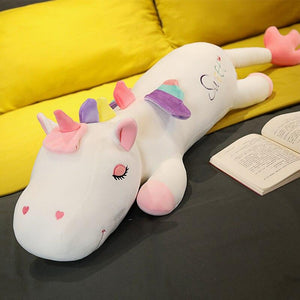 Giant Unicorn Body Pillow Plushies-Enchanted peach