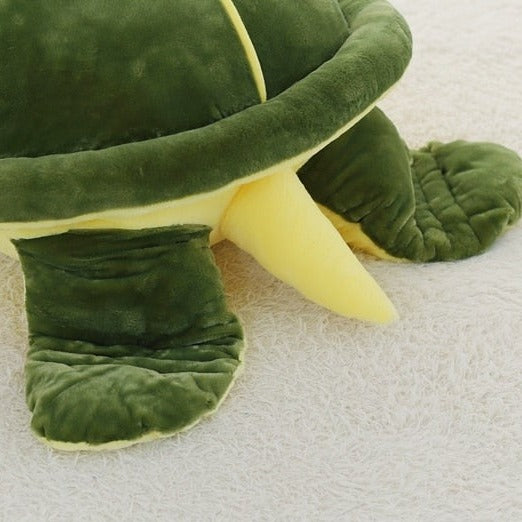 Green Chonky Kawaii Sea Turtle Plushie-Enchanted peach