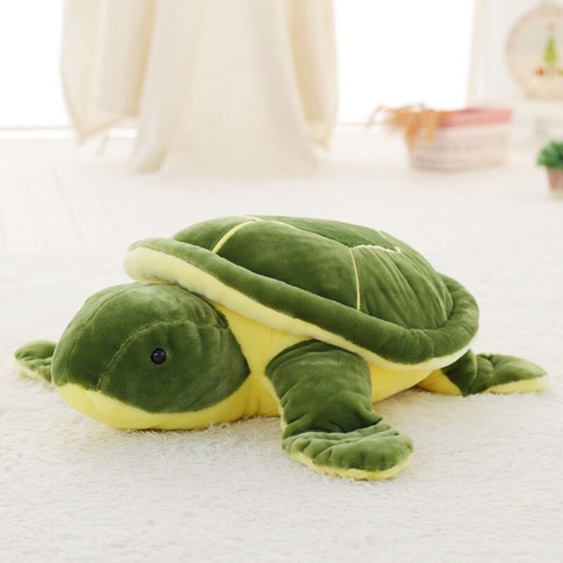 Green Chonky Kawaii Sea Turtle Plushie-Enchanted peach