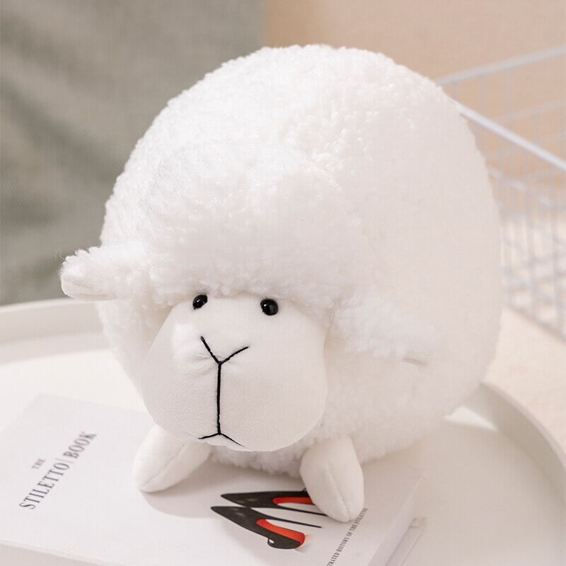 Grumpy Fluffy Sheep Plushies-Enchanted peach