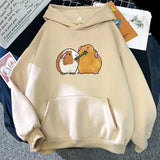 Guinea Pig Sharing is Caring Unisex Hoodie-Enchanted peach