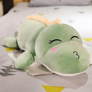 Haku The Dinosaur Plushie-Enchanted peach