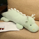 Haku the Long Fluffy Dragon Plushies-Enchanted peach