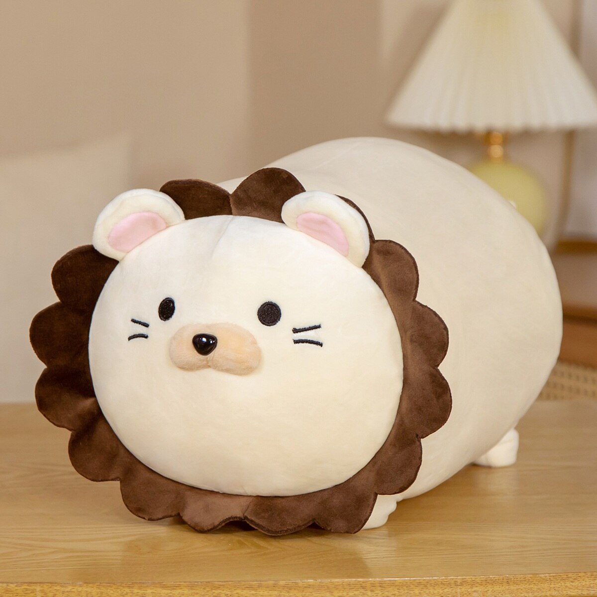 Hank The Kawaii Lion Plushie-Enchanted peach