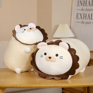 Hank The Kawaii Lion Plushie-Enchanted peach