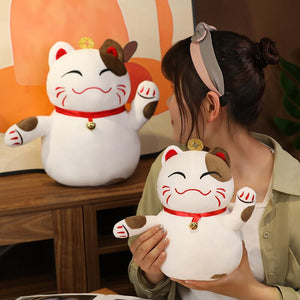 Happy Fortune Lucky Cats-Enchanted peach